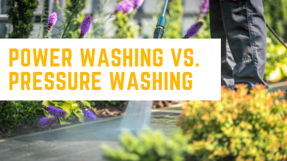 Power Washing Vs. Pressure Washing Featured Image